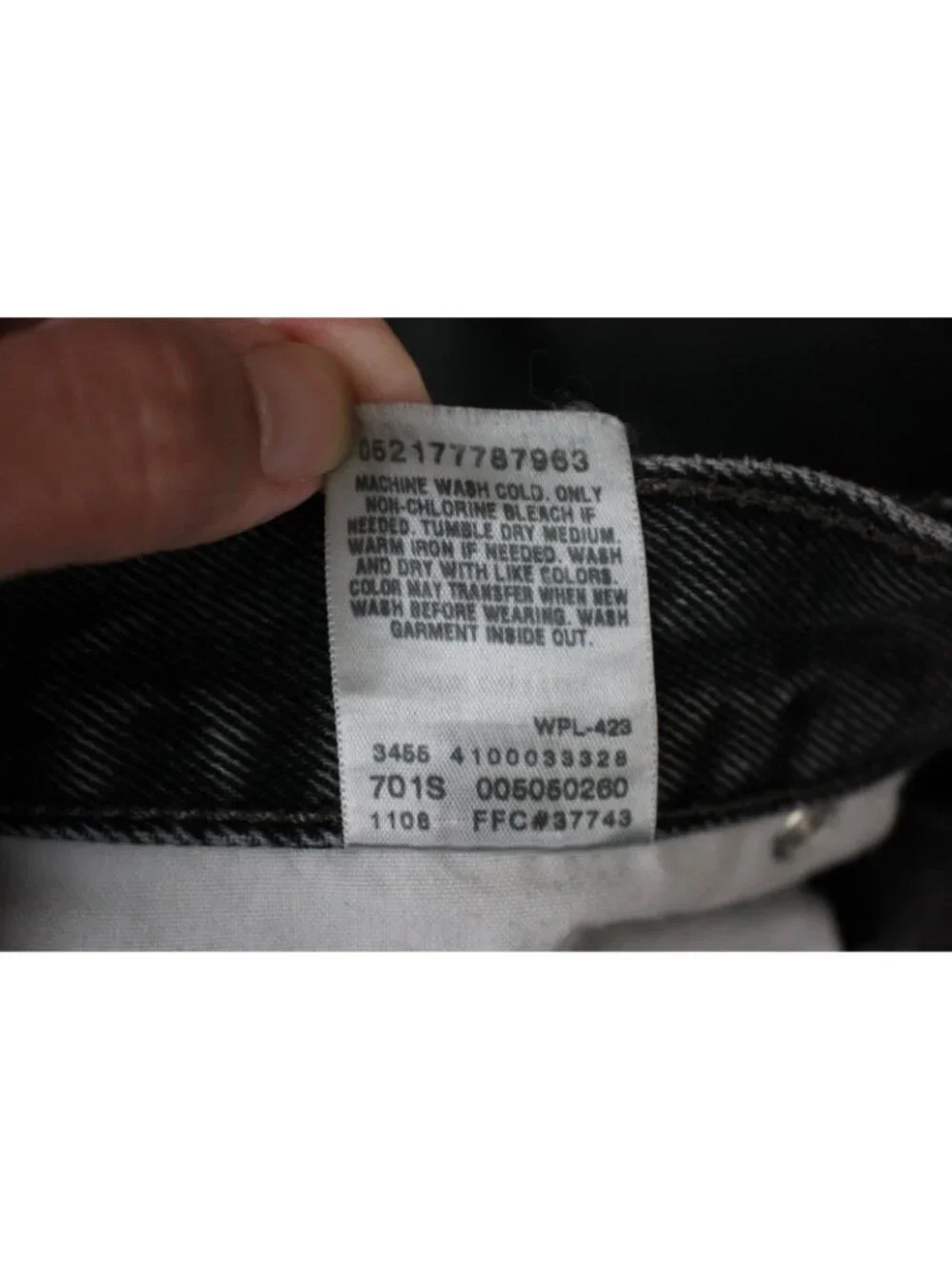 Vintage Levi's Mens 32 x 30 Y2K 505 Straight Leg Black Jeans H1062